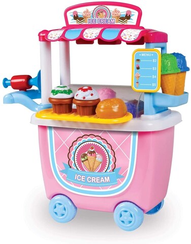 World Tech Toys Ice Cream Cart 14Piece Playset