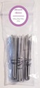 3 Pack Heavy Duty U Shape Amish Hair Pins Snagless 3 Inch Straight Silver