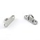 heyous 2pcs M5 Oblong Pad Eye Plates Ceiling Wall Mount U Hook Anchor Hanger Stainless Steel Staple Ring Hook Boat Yacht Shade Sail Tie Down Rigging