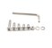HVAZI M6 Stainless Steel PininTorx Pan Head Security Machine Screws Nuts Flat Washer with Split Lock Washers Assortment Kit