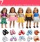 Sweet Dolly 18 Inch Doll Clothes Set 5 Sets of Doll Clothes and 2 Pairs of Shoes Fit 18 inch Dolls