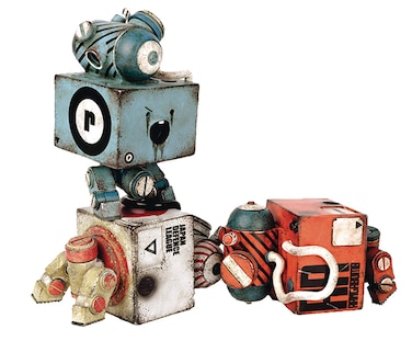 World War Robot 3Ago Bomb V2 Square Figure Set