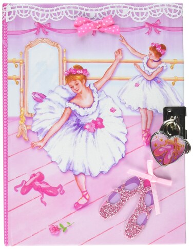 Hot Focus Ballerina Beauties Diary with Lock  Key