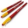 Dixon Peel Off China Markers Chinagraph Pencil  Non Toxic  Set of 3  Red