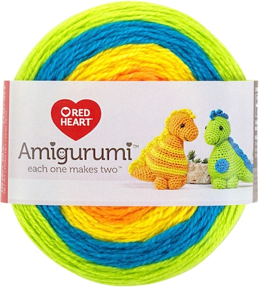 Red Heart Amigurumi Dinosaur