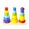 Fat Brain Toys GeoPeg Stacking Tower  Wooden FineMotor Learning Toy for Toddlers