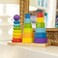 Fat Brain Toys GeoPeg Stacking Tower  Wooden FineMotor Learning Toy for Toddlers