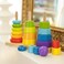 Fat Brain Toys GeoPeg Stacking Tower  Wooden FineMotor Learning Toy for Toddlers