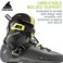 Rollerblade Maxxum Edge 125 3WD Unisex Adult Fitness Inline Skate Metallic Grey and Lime Premium Inline Skates