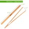 2 Pcs Wooden Toaster Tongs  6Inch Premium Ashwood Kitchen Utensils  EasyGrip AntiSlip Design for Toast Fruits Bread Pickles Bacon BBQ and Parties