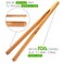 2 Pcs Wooden Toaster Tongs  6Inch Premium Ashwood Kitchen Utensils  EasyGrip AntiSlip Design for Toast Fruits Bread Pickles Bacon BBQ and Parties