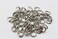 RenBa 100 Pcs Metal Swivel Lanyard Keychain Rings with Chain Claw Clasp Hook Key Rings and 100 Pcs Screw Eye Pins Bulk for Crafts