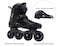 LIKU Fitness Professional Inline Skates Women Men Adult Youth Black Men 95Women 105