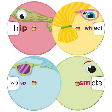 CarsonDellosa Curriculum CutOuts Word Wheels Set