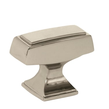 Amerock  Cabinet Knob  Polished Nickel  112 inch 38 mm Length  Mulholland  1 Pack  Drawer Knob  Cabinet Hardware