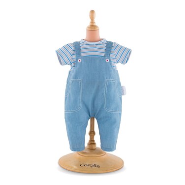 Corolle Mon Grand Poupon 14 Striped TShirt  Overalls Toy Baby Doll