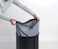 Brabantia  Laundry Hamper  with Cork Lid  Ventilation Holes  Corrosion Resistant Materials  Hygienic  Discrete  Laundry Basket  Bathroom  with Small Hole  Matt Black  16 Gal
