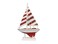 Hampton Nautical Red Striped Pacific Sailer 9