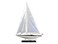 Hampton Nautical Wooden Intrepid Model Sailing Yacht 35