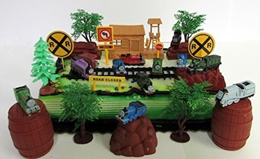 Thomas the Train Birthday Cake Topper Set Featuring Thomas and Friends