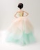Cora Gu Handmade Dress Fit for 12 Doll Handmade Melon Gown Wedding Dress Fit for 12 Fashion DollDolls not Included