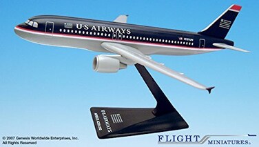 Flight Miniatures US Airways 1997 Airbus A320200 1200 Scale Display Model with Stand