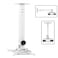 TNP Universal Projector Mount Drop CeilingWall  LCDDLP Video Projection Mount Bracket Holder Plate with Telescoping Arm Extension Pole Tilt  Swivel Adjustable Bracket White