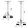TNP Universal Projector Mount Drop CeilingWall  LCDDLP Video Projection Mount Bracket Holder Plate with Telescoping Arm Extension Pole Tilt  Swivel Adjustable Bracket White