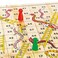 ZONXIE Wooden Classic Snakes and Ladders Board Game for Kids and Toddlers Color