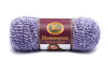 Lion Brand Yarn 792441 Homespun Thick and Quick Yarn Purple Aster