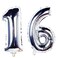 40 In Big Sweet 16 Number Balloons Jumbo Number 16 Balloons for Sweet 16 Birthday Decorations by AZOWA Silver 40 In