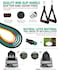 Resistance Bands Set Including 5 Stackable Exercise Bands with Door Anchor 2 Ankle Straps  for Resistance Training Physical Therapy Home Workouts Yoga BlackGreenBlueRedYellow