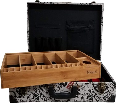Vincent Master Case Travel Stylist Barber Case Nostalgic Series Vintage White