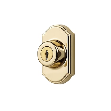 Ideal Security Deadbolt for Storm and Screen Doors Bright Brass