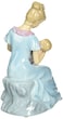 Cosmos 80055 Fine Porcelain Mom with Baby Girl Musical Figurine 714Inch Blue