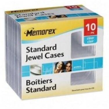 Memorex Standard Jewel Cases Shrinkwrapped 10Pack