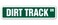 DIRT TRACK Street Sign BMX ATV trucks cars race  IndoorOutdoor  18 Wide