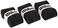 WILSON Advantage Tennis Racquet Over Grip Pack of 3 Black
