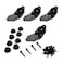 Ozco Building Products 56668 Laredo Sunset 4inch Flush Inside 45degree Angle Bracket 4 per PackBlack