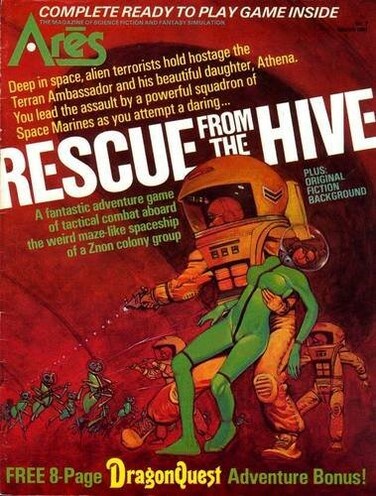 SPI Ares Magazine  7 with Rescue From the Hive Board Game