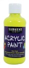 Sargent Art 222277 8Ounce Fluorescent Acrylic Paint Chartreuse