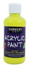 Sargent Art 222277 8Ounce Fluorescent Acrylic Paint Chartreuse