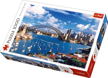 Trefl 1000 Piece Jigsaw Puzzles Port Jackon Syndey Australia Puzzle Puzzle of Sydney Harbour Bridge Adult Puzzles 10206
