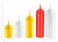 New Star Foodservice 26283 Squeeze Bottles Plastic 8 oz Red Pack of 6