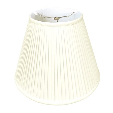Royal Designs Deep Empire Side Pleat Basic Lamp Shade Eggshell 9 x 18 x 14 BS72818EG