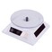 HDE Solar Powered Rotating Rotary Display Stand Turntable Collectible Show Case  White