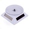 HDE Solar Powered Rotating Rotary Display Stand Turntable Collectible Show Case  White