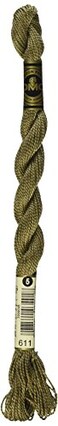 DMC 115 5611 Pearl Cotton Thread Drab Brown Size 5