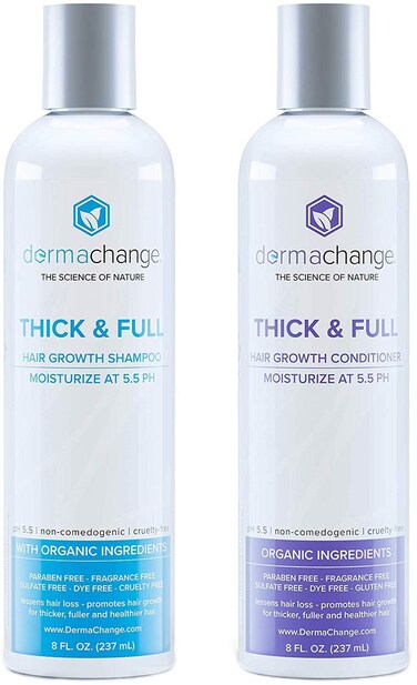 Hair Growth Shampoo and Conditioner for Men and Women  Dry Scalp Treatment Moisturizing Shampo and Conditioner  FragranceFree Shampoo  Volumizing Hair 8oz