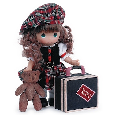 The Doll Maker Precious Moments Dolls Linda Rick Coming to America Scotland 12 inch Doll